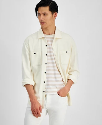 And Now This Men's Regular-Fit Jersey-Knit Shirt Jacket, Created for Macy's