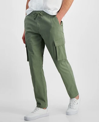 And Now This Men's Regular-Fit Twill Drawstring Cargo Pants, Created for Macy's
