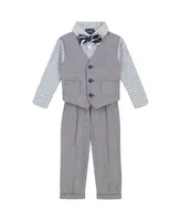Nautica Baby Boys Linen Look Vest Set