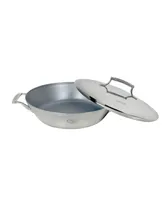 Saveur Selects Tri-ply Stainless Steel 12" Non-stick Everyday Pan with Lid
