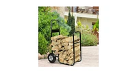 Rolling Firewood Carrier Wood Mover