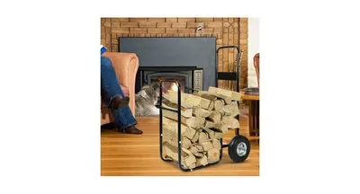 Rolling Firewood Carrier Wood Mover