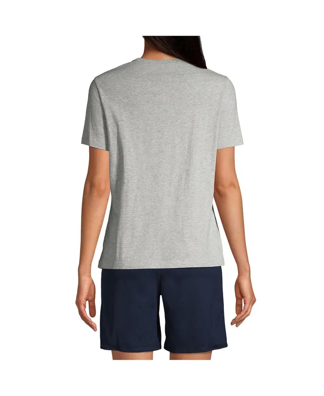 Lands' End School Uniform Women's Tall Short Sleeve Feminine Fit Essential  T-shirt