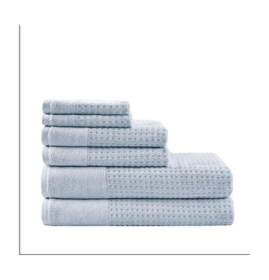 Home Outfitters 100% Cotton 6pcs Bath Towel Set , Absorbent, Bathroom Spa Towel, Modern/Contemporary