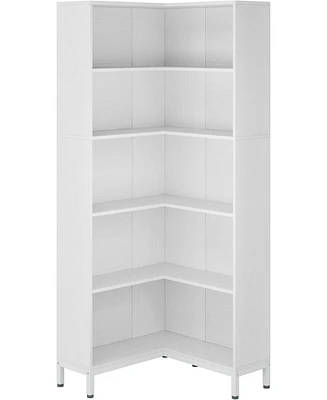 Tribe signs 71 inches Corner Bookcase, 6-Tiers L
