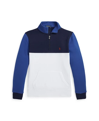 Polo Ralph Lauren Big Boys Logo Fleece Quarter-Zip Pullover Sweatshirt