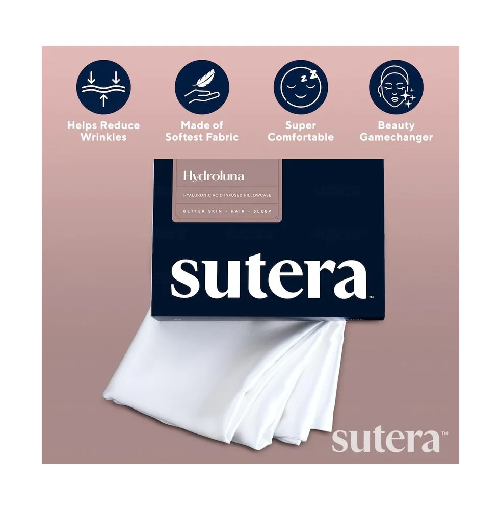Sutera Hydro Luna Premium Silk & Hyaluronic Acid Pillowcase - Off
