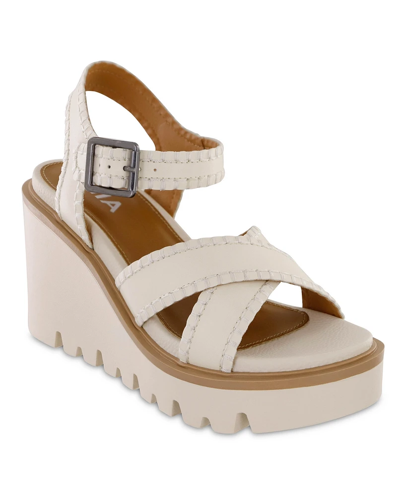 Mia Women's Cienna Platform Wedge Sandals