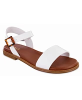 Mia Women's Peyton Round Toe Flat Sandals