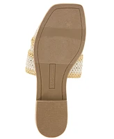 BCBGeneration Women's Lileen Slip-On Woven Raffia Flat Sandals