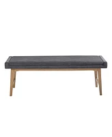 Ink+Ivy April 56" Fabric Upholstered Accent Bench