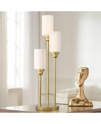 Malone Modern Glam Luxury Tree Table Lamp 30 1/2" Tall Brass Gold Metal 3