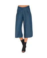 Women's Wide-Leg Crop Palazzo Gaucho Pants