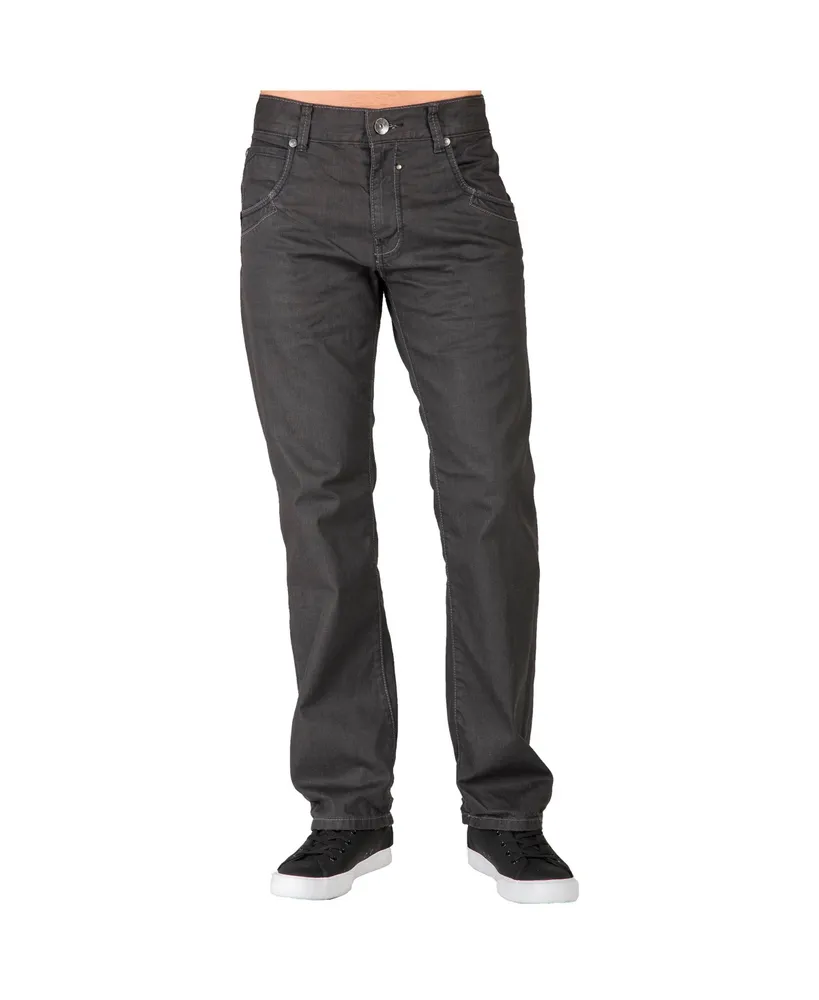 Straight fit coated jeans - Black