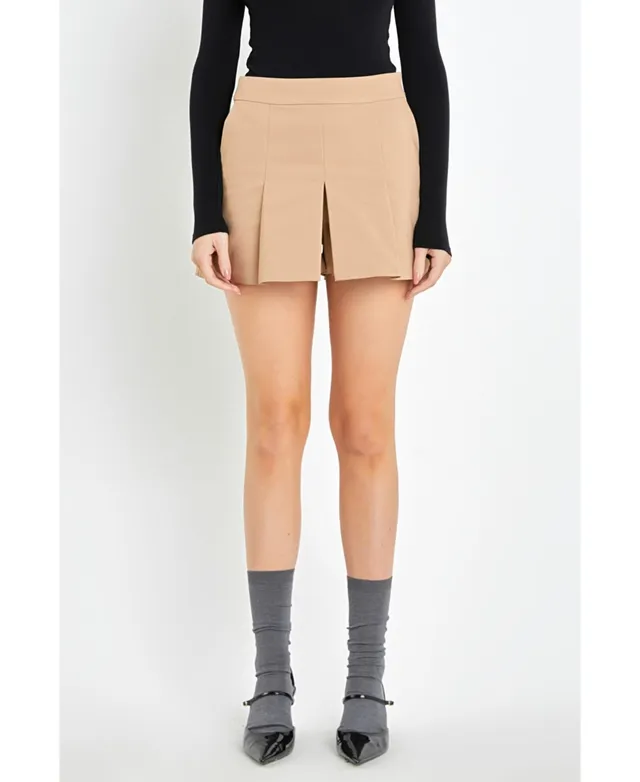 Jm Collection Women's Solid Pull-On Skort, Created for Macy's