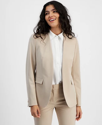 Bar Iii Women's Collarless Open-Front Blazer