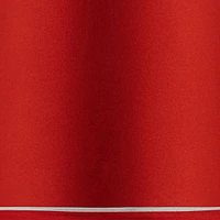 Sydnee Satin Red Medium Drum Lamp Shade 14" Top x 16" Bottom x 11" Slant x 11" High (Spider) Replacement with Harp and Finial - Spring crest