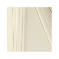 Empire Lamp Shade Ivory French Drape White Large 6" Top x 17" Bottom x 12" High Spider with Replacement Harp and Finial Fitting - Springcrest
