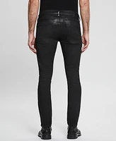 Guess Men's Miami Black Coated Skinny Jeans