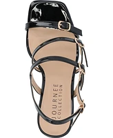 Journee Collection Women's Norina Buckle Block Heel Sandals