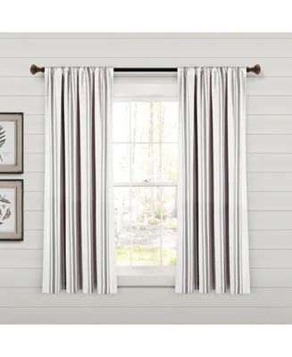 Farmhouse Stripe Yarn Dyed Eco-Friendly Recycled Cotton Window Curtain Panels