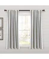 Farmhouse Stripe Yarn Dyed Eco-Friendly Recycled Cotton Window Curtain Panels