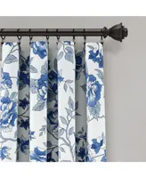 Lush Decor Ivana Floral Light Filtering Window Curtain Panels