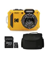 Kodak Pixpro WPZ2 Rugged Waterproof 16MP (Yellow) with Case and 32GB Micro Sd