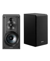 Sony SSCS5 3-Way 3-Driver Bookshelf Speaker System (Black) with Isolation Pads