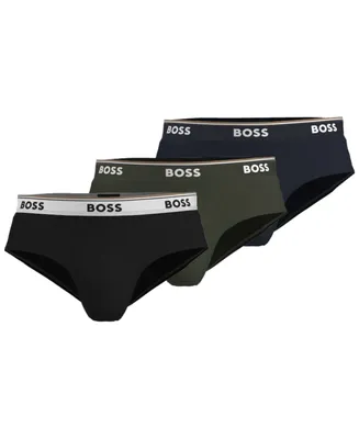 Boss by Hugo Men's Power Logo Briefs, Pack of 3