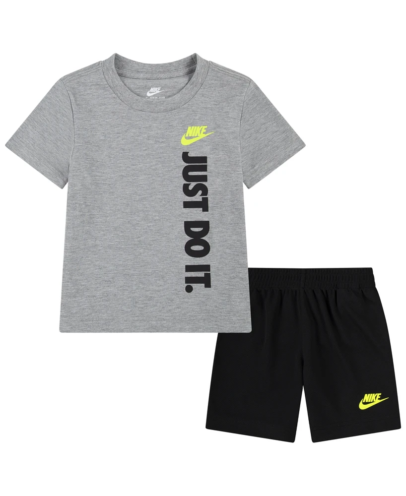Nike Toddler Boys Just Do It T-shirt and Shorts, 2 Piece Set