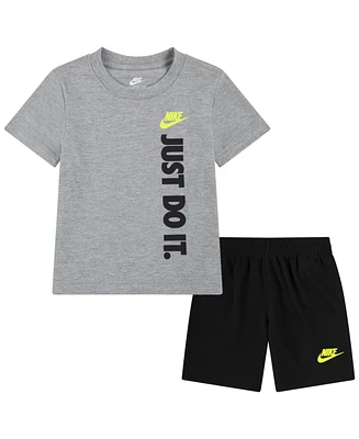 Nike Toddler Boys Just Do It T-shirt and Shorts, 2 Piece Set