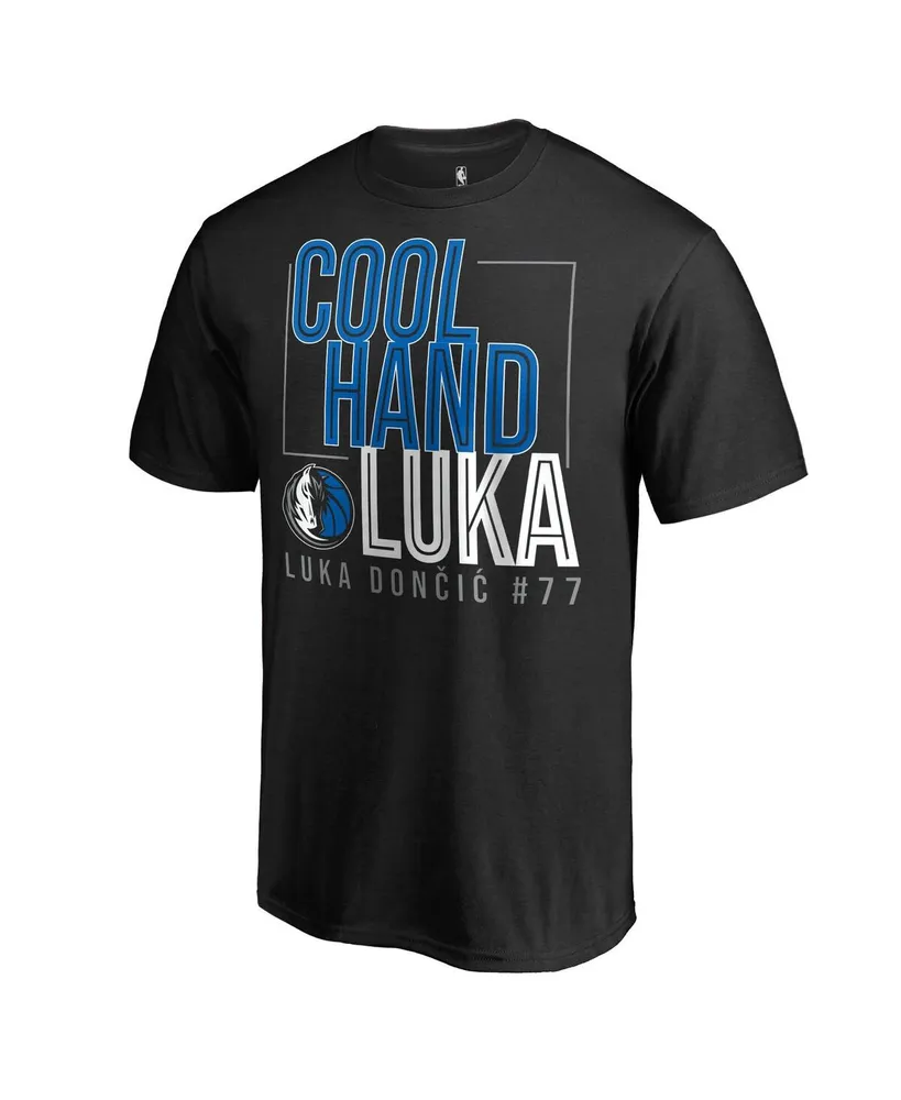 Men's Fanatics Luka Doncic Black Dallas Mavericks Cool Hand T-shirt