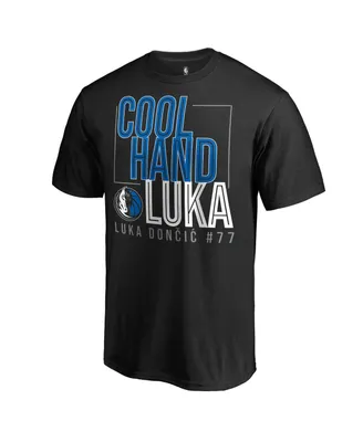 Men's Fanatics Luka Doncic Black Dallas Mavericks Cool Hand T-shirt