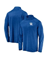Men's Fanatics Royal Kentucky Wildcats Striated Raglan Lightweight Quarter-Zip Top
