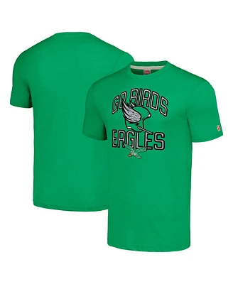 Men's Homage Kelly Green Philadelphia Eagles Hyper Local Tri-Blend T-shirt