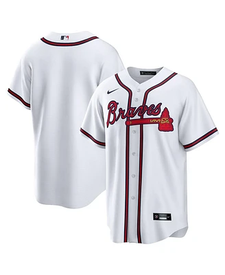 Men's Nike White Atlanta Braves Home Replica Team Jersey