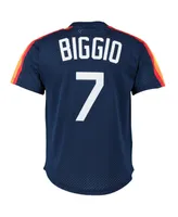 Men's Mitchell & Ness Craig Biggio Navy Houston Astros Cooperstown Mesh Batting Practice Jersey