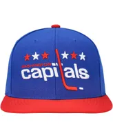 Men's Mitchell & Ness Blue Washington Capitals Core Team Ground 2.0 Snapback Hat