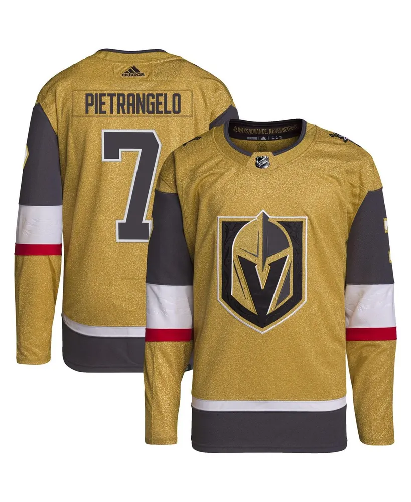 Men's adidas Alex Pietrangelo Gold Vegas Golden Knights Home Authentic Player Jersey