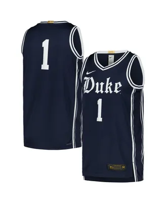 Men's Nike #1 Navy Duke Blue Devils Limited Authentic Jersey