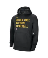 Men's and Women's Nike Black Golden State Warriors 2023/24 Performance Spotlight On-Court Practice Pullover Hoodie