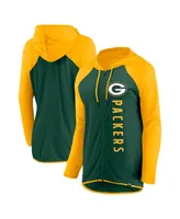 Women's Fanatics Green, Gold Green Bay Packers Forever Fan Full-Zip Hoodie