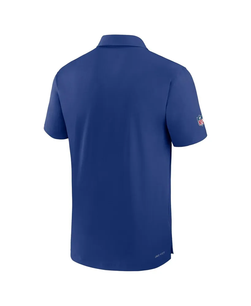 Men's Nike Royal New York Giants Sideline Coaches Dri-fit Polo Shirt
