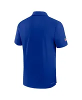 Men's Nike Royal Buffalo Bills Sideline Coaches Dri-fit Polo Shirt