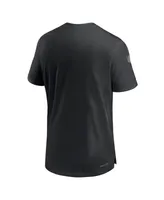 Men's Nike Black Las Vegas Raiders Sideline Coach Performance T-shirt