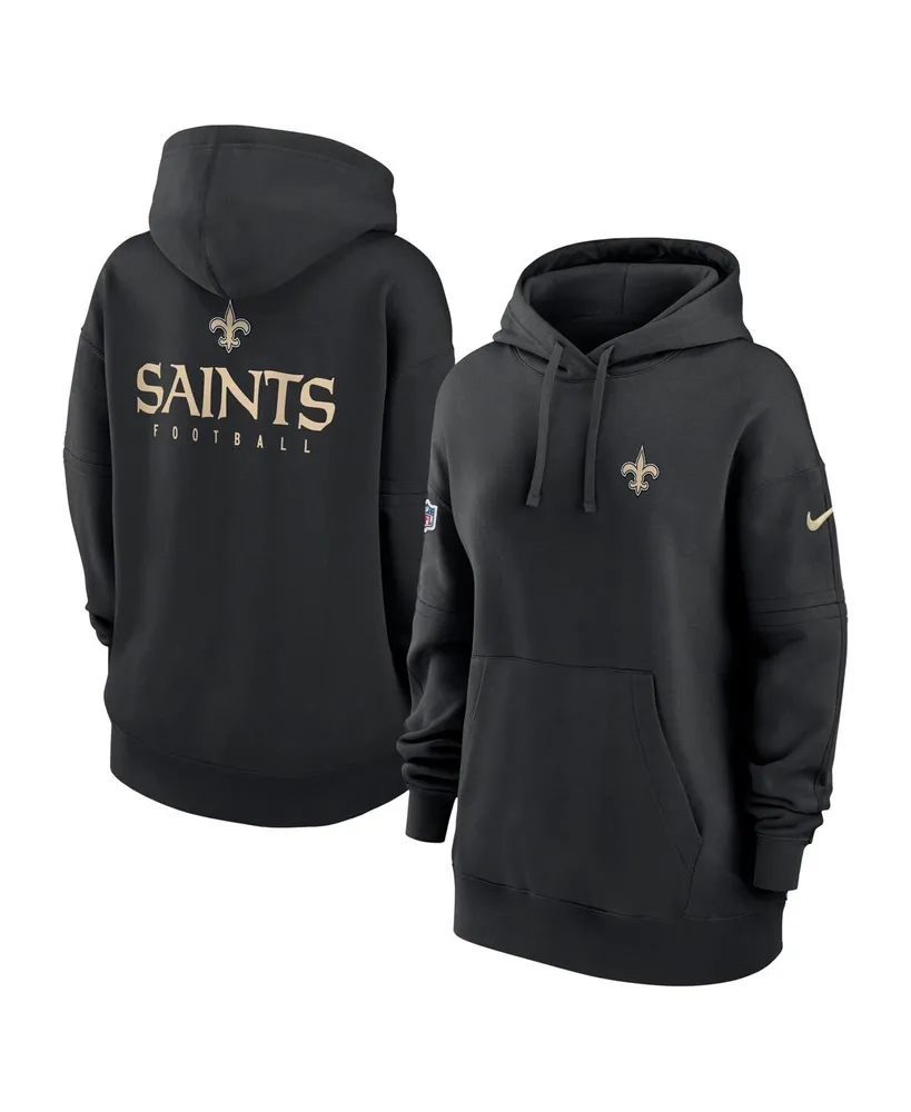 Women's Nike Black New Orleans Saints 2023 Sideline Club Fleece Pullover Hoodie