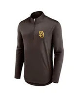 Men's Fanatics Brown San Diego Padres Quarterback Quarter-Zip Top