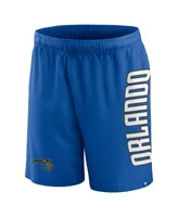 Men's Fanatics Blue Orlando Magic Post Up Mesh Shorts