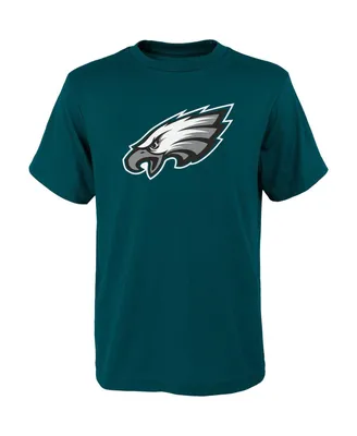 Big Boys Green Philadelphia Eagles Primary Logo T-shirt